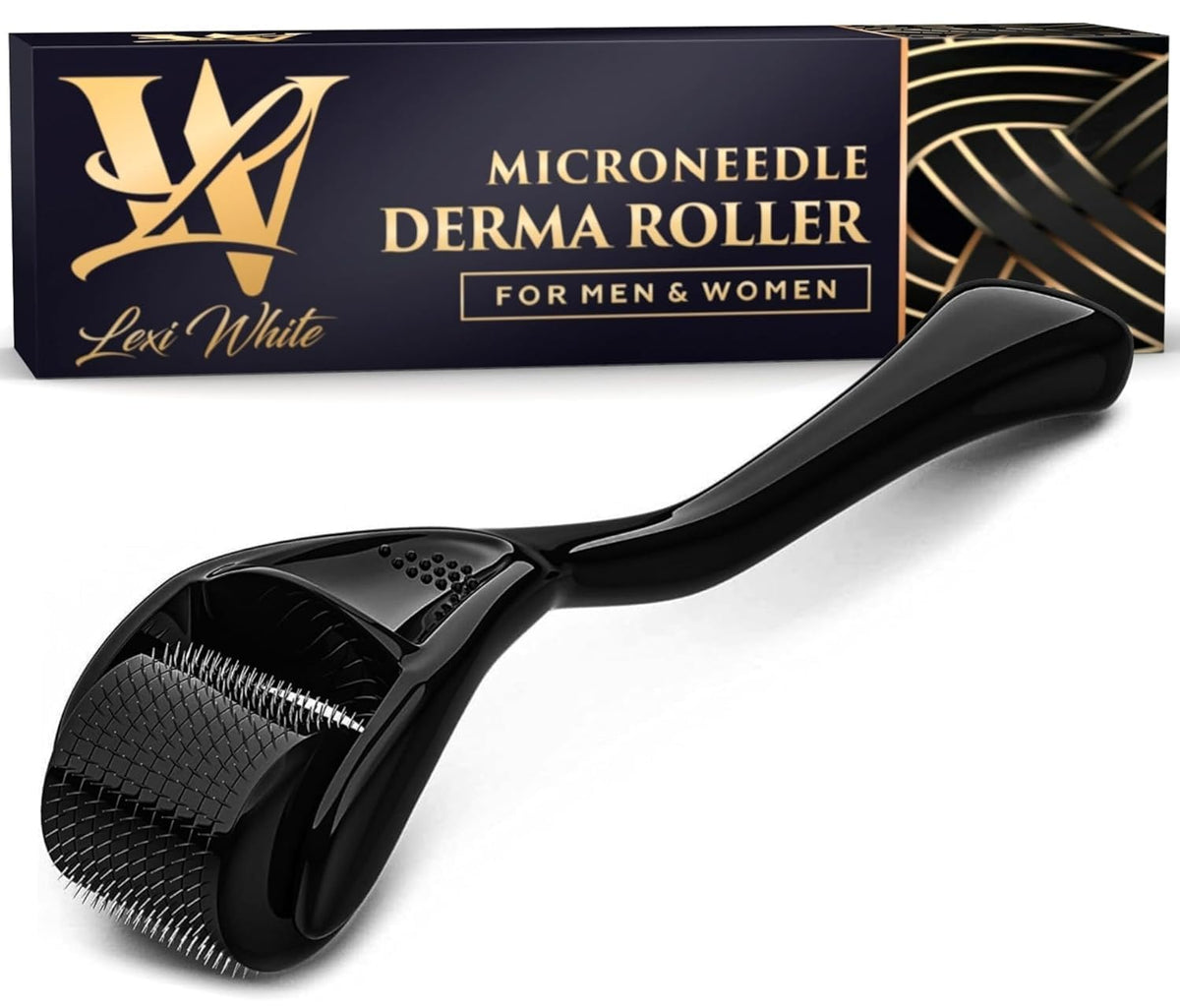 Lexi White Beauty derma roller for the face with titanium needles for at-home care