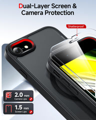LeYi MagSafe compatible SE case enables easy charging and secure attachment.