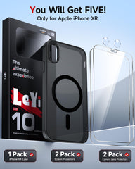 LeYi iPhone XR case MagSafe mount demonstrating effortless charging alignment