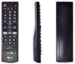 Back view of LG AKB75095307 remote with battery cover access