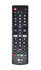 LG AKB75095307 remote front view showing familiar button layout for LG TVs