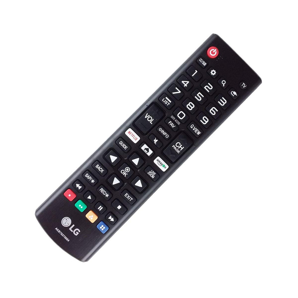 LG AKB75375604 remote back view, new part ready to pair