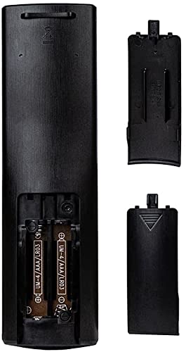LG AKB75675304 remote back view with accessible battery compartment.