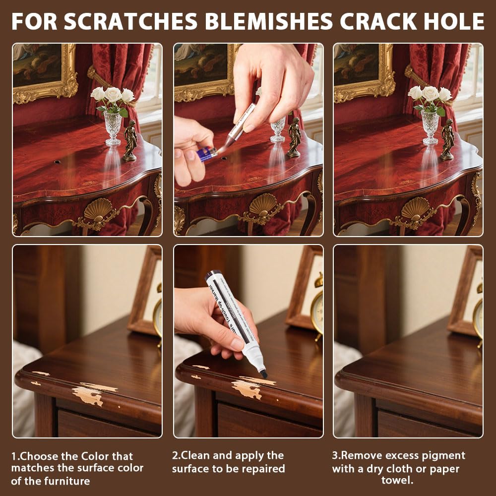 LHAVEN includes a sharpener for wax sticks, ensuring precise color fill.