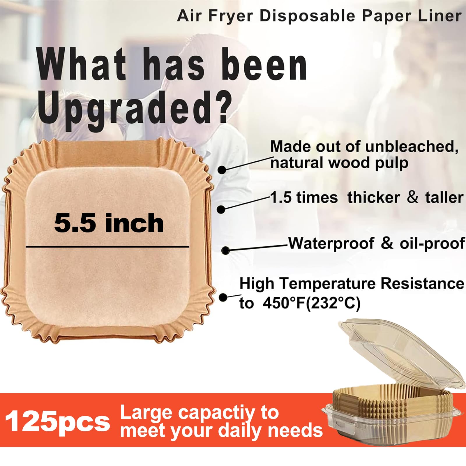 LHSHAD 125-piece pack of mini liners for quick replacements.