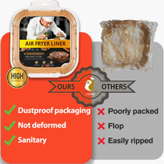LHSHAD no-oil-leak design keeps the air fryer basket cleaner.