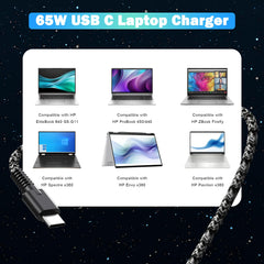 LHYSFIY 65W USB-C charger with durable cable for daily use