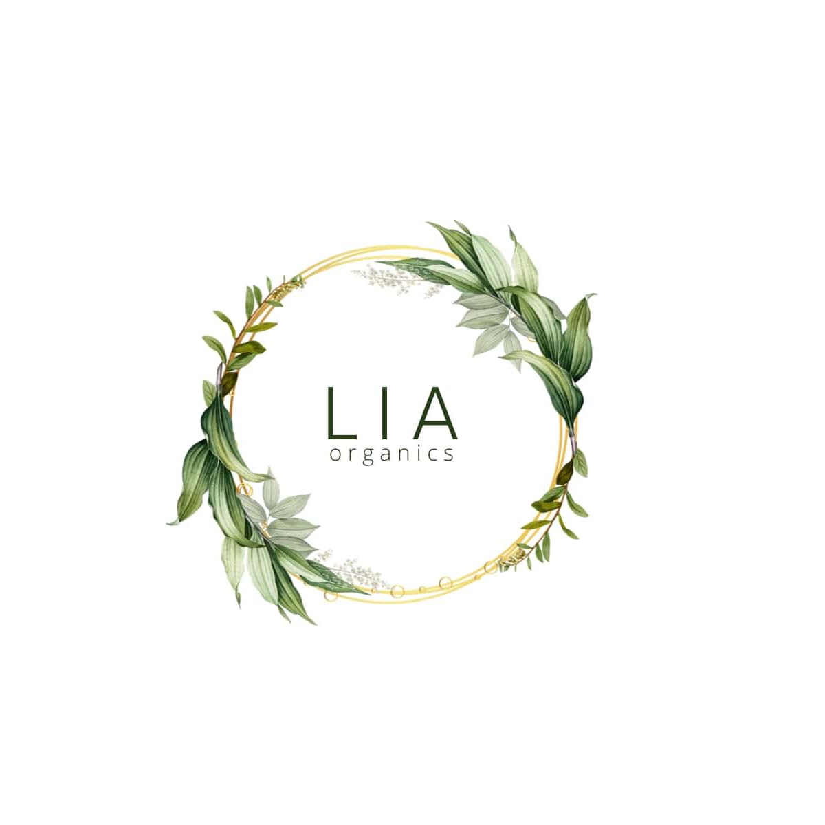 Lia Organics Rosemary bottle packaging on clean bathroom shelf.