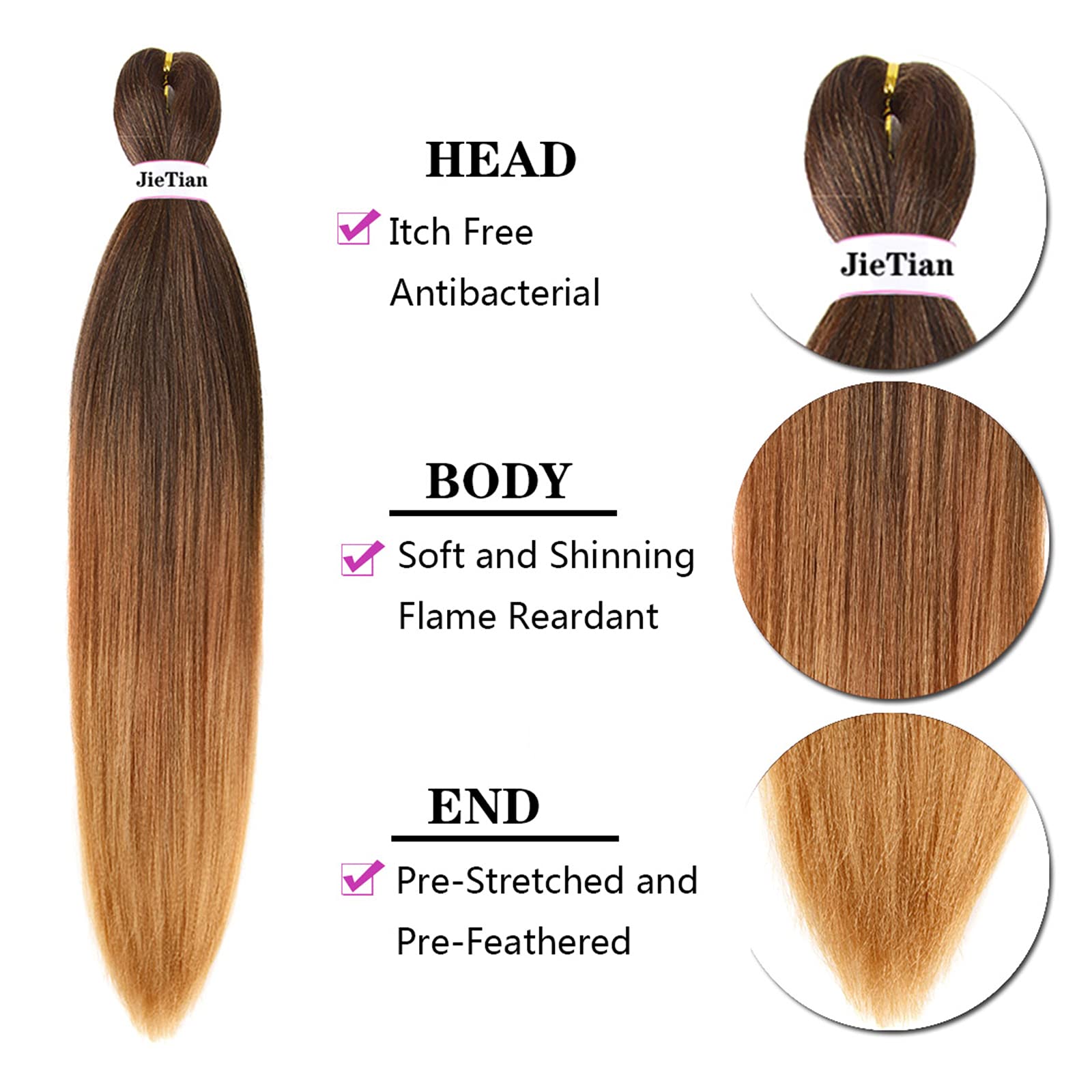 Liang Dian hot-water-setting compatible crochet braids for easy style changes