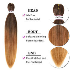 Liang Dian hot-water-setting compatible crochet braids for easy style changes