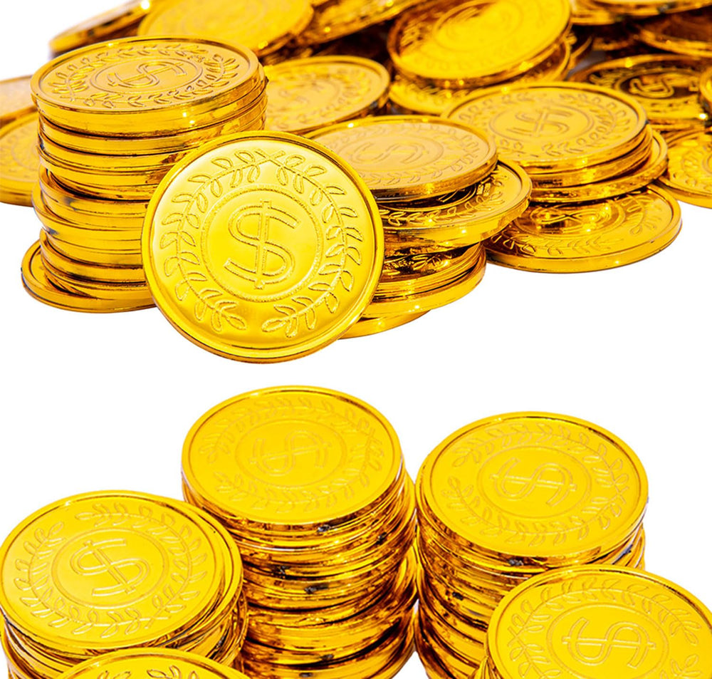 Liatunou party favors gold coins add shine and fun to celebrations.