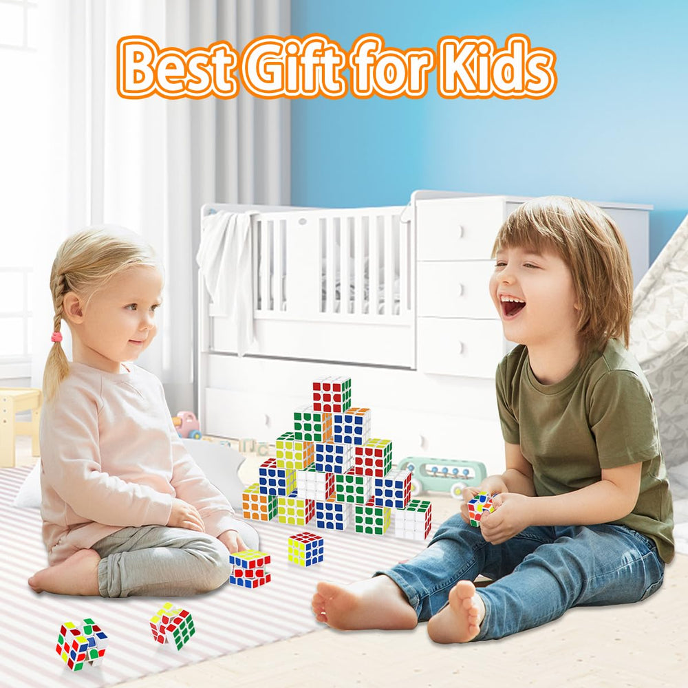 Libay mini-cubes 20-pack education: stimulates spatial thinking through color matching.