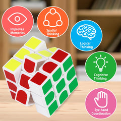 Libay mini-cubes 20-pack in-hand: portable desk toy for travel and school.