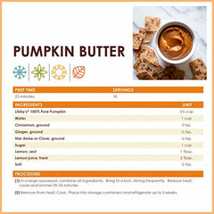 Libby’s pumpkin can being opened, ready to start pie filling or batter.