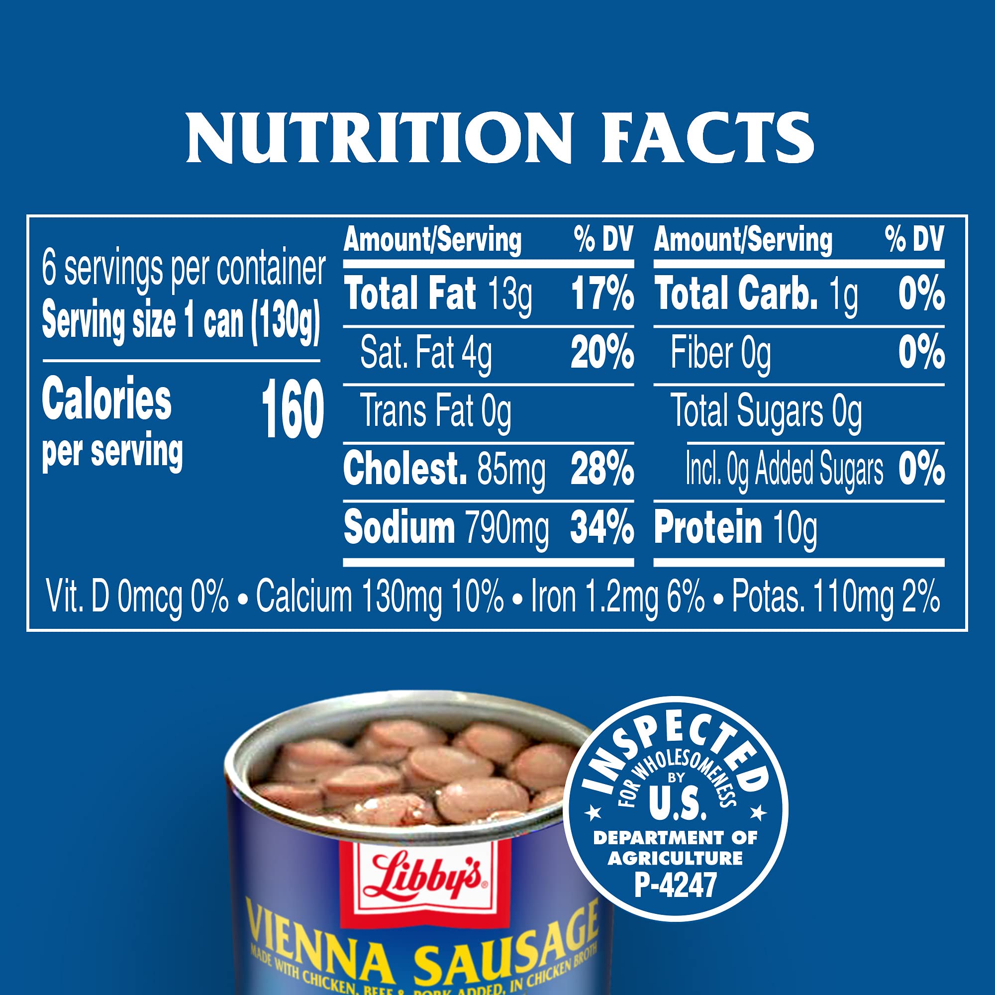 Libby's ready-to-eat canned meat snack for quick lunches.