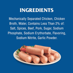 Vienna sausage pack highlights 10g protein per serving for energy.