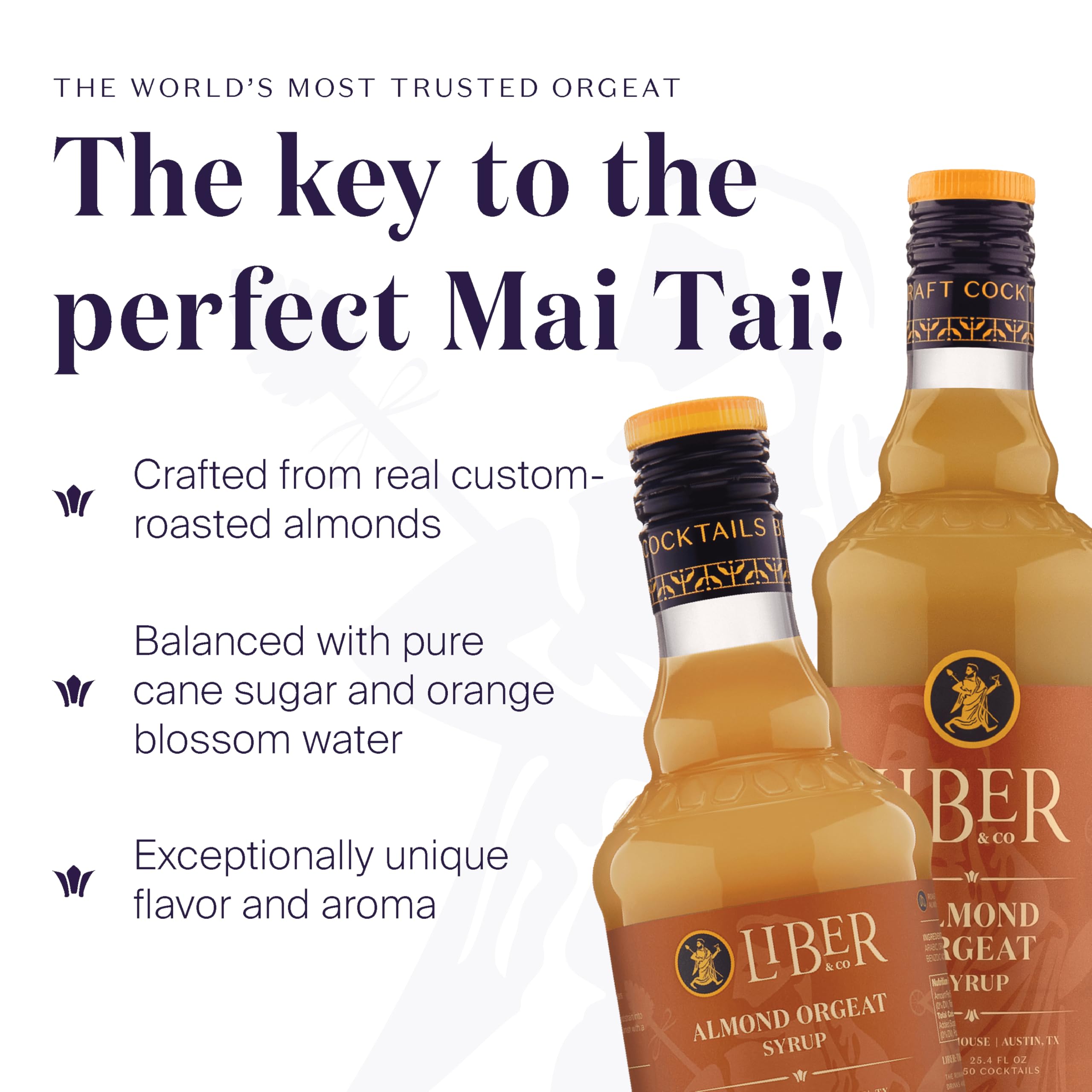 Liber & Co. almond orgeat pour creates a smooth texture perfect for Mai Tais.
