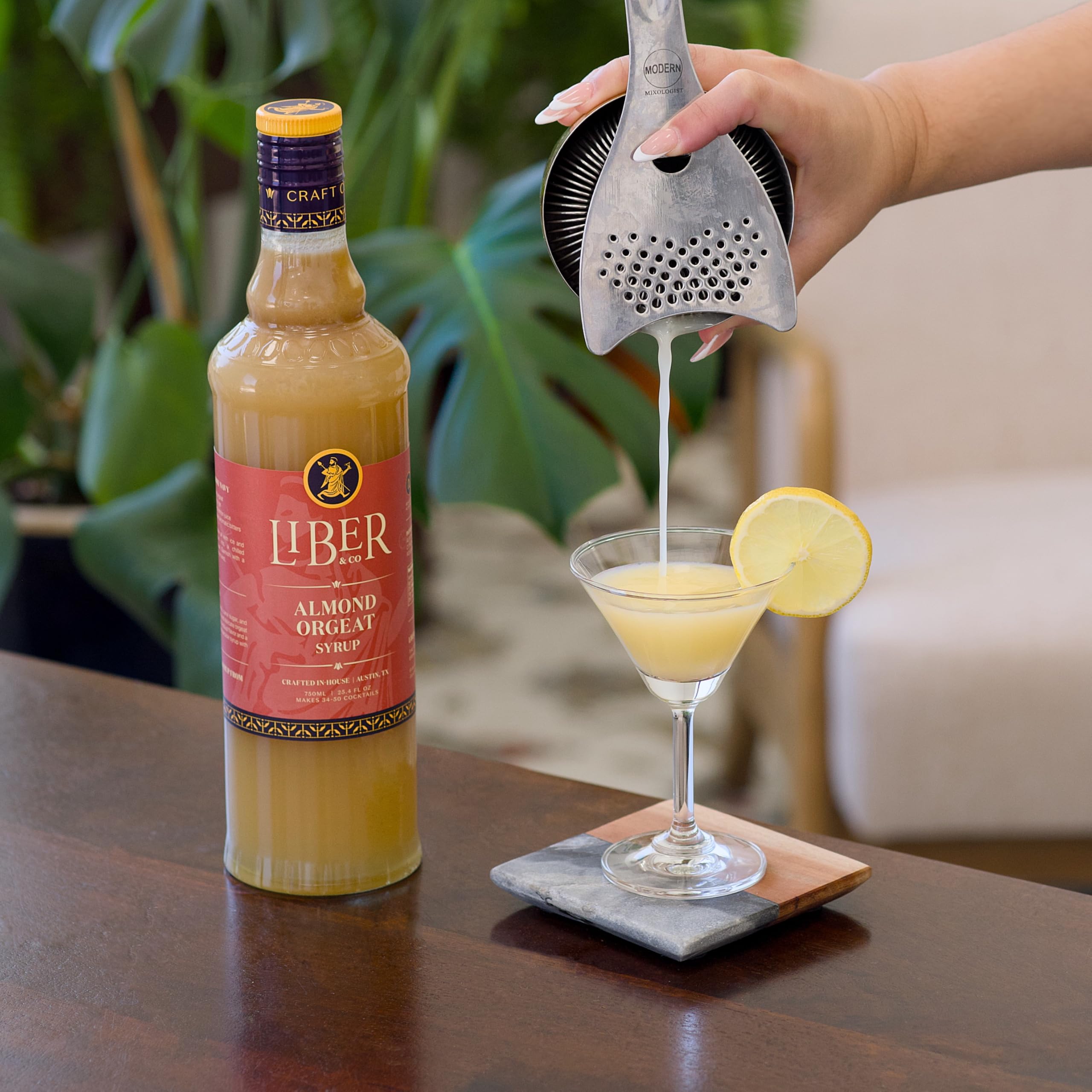Liber & Co. Mai Tai cocktail with almond orgeat enhances tropical flavors.