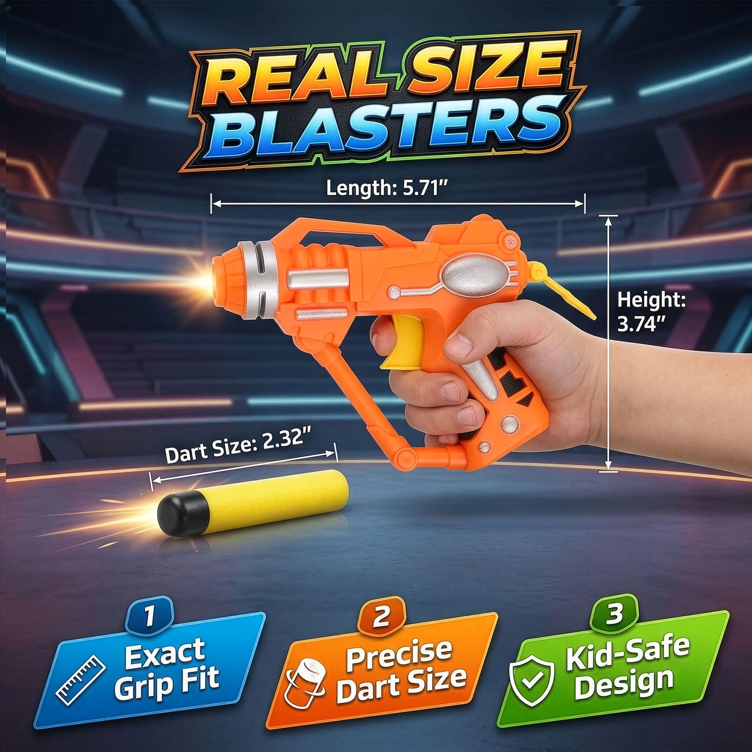 Liberty Imports compact mini blaster for kids with easy grip and quick aim for backyard fun.