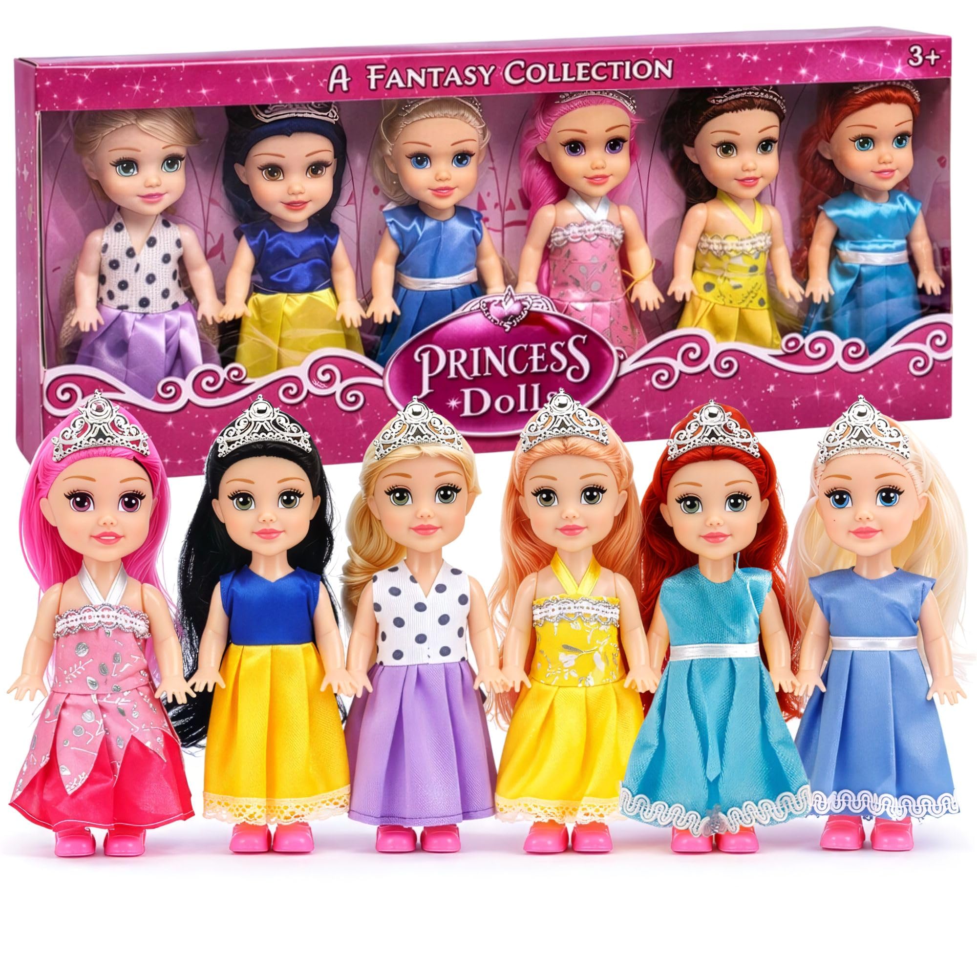 Liberty Imports Little Royal Princess doll with removable dress for easy dress-up play