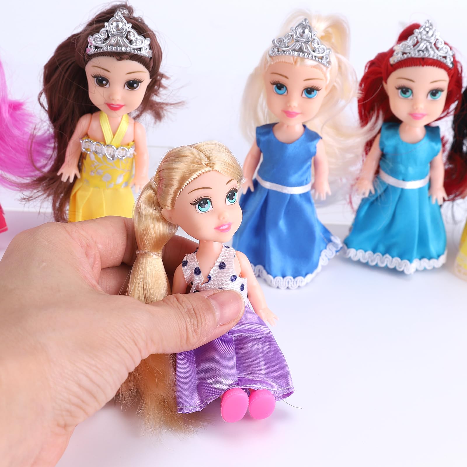 Liberty Imports Little Royal Princess dolls with tiaras and accessories for imaginative pretend play