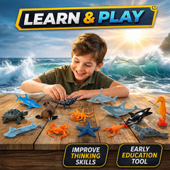 Liberty Imports shark figure durable soft plastic for realistic pretend sea adventures.