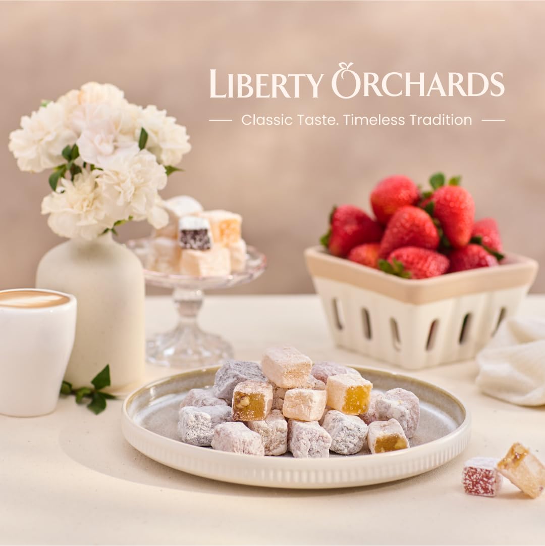 Liberty Orchards gift box presentation makes a thoughtful gourmet gift.