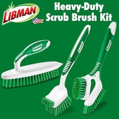 LIBMAN COMMERCIAL Big Job Kitchen Brush handles heavy grease with ease