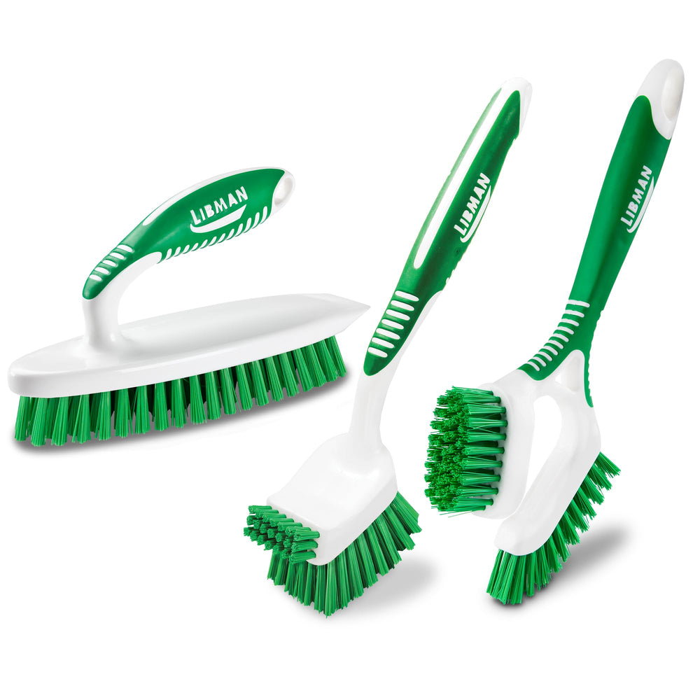 LIBMAN COMMERCIAL Easy Grip Scrub Brush for precise, comfortable cleaning