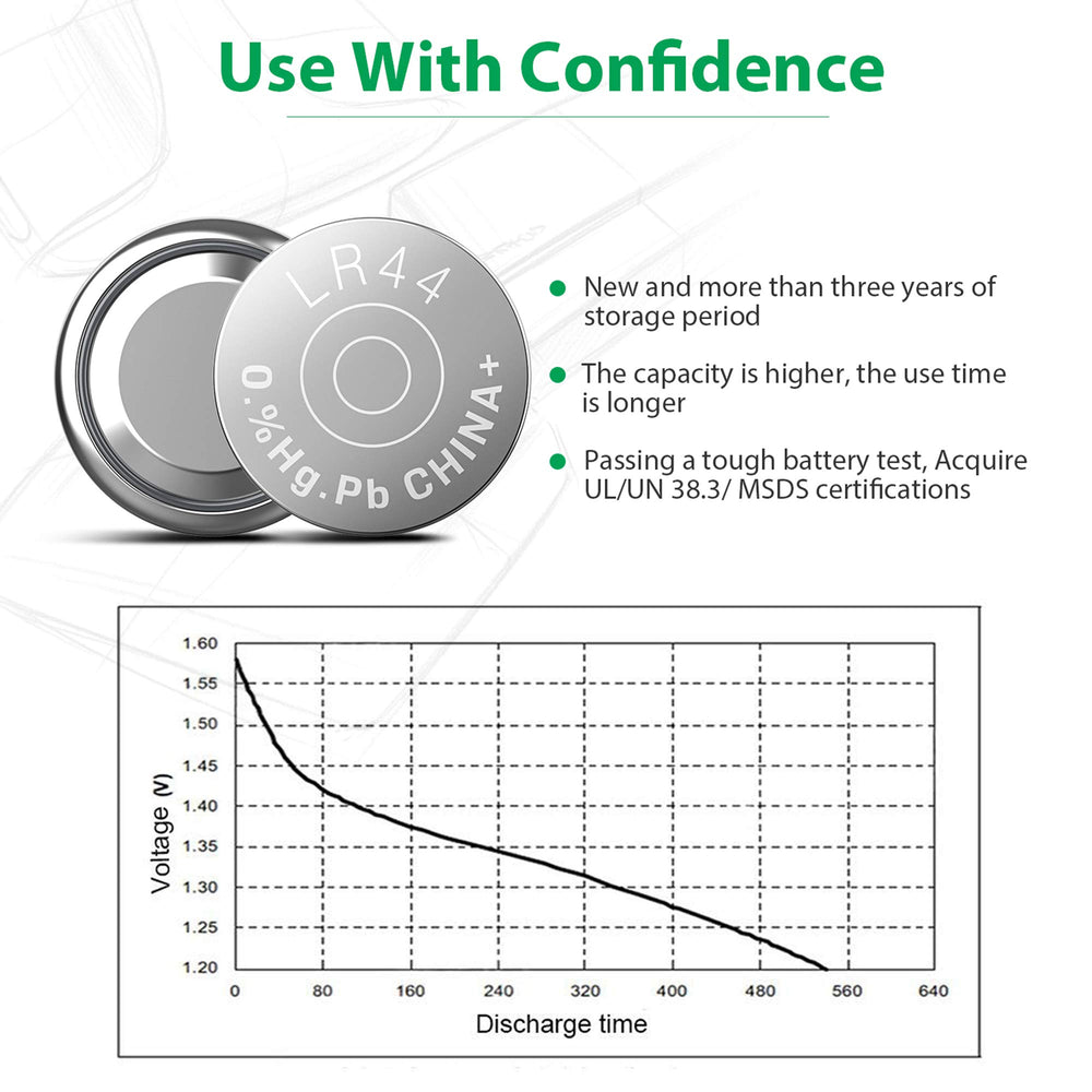 LiCB 357 batteries coin-cell 10-pack for compact electronics.