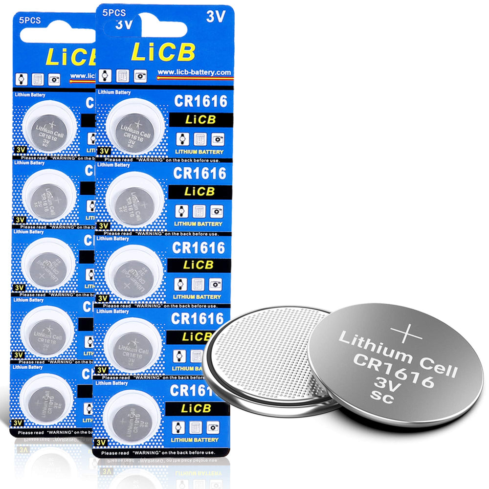 LiCB CR1616 10-pack batteries in blister pack for ready, long-lasting power