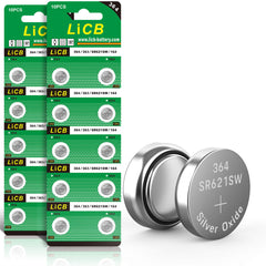 LiCB SR621SW blister-pack front view for reliable watch power.