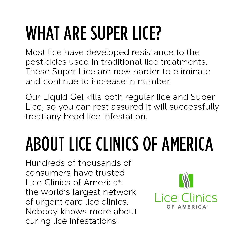 Lice Clinics of America kid-friendly, non-toxic formula for families.