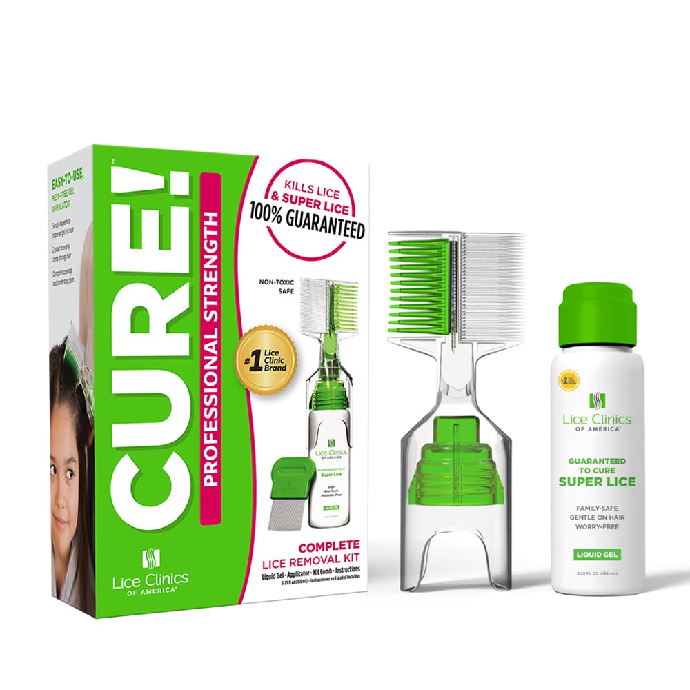 Lice Clinics of America liquid gel bottle for gentle, effective lice treatment.