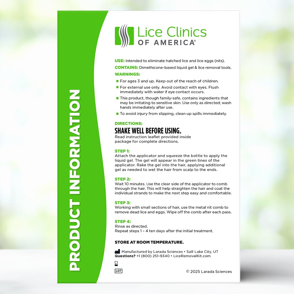 Lice Clinics of America satisfaction guarantee supports confident use.