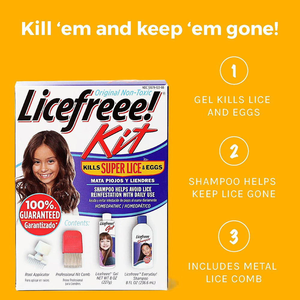 Licefreee patented nit comb removes dead lice and nits