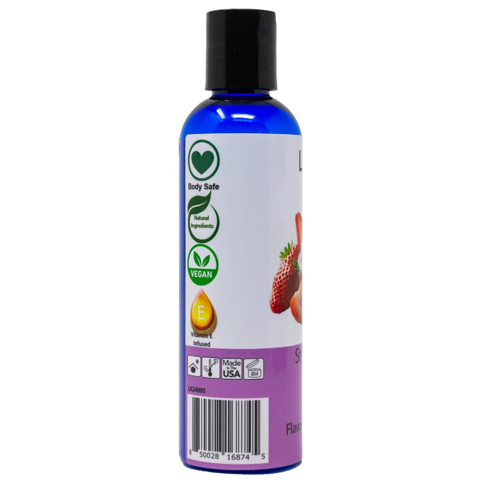 Non greasy finish as LICK massage oil glides on skin