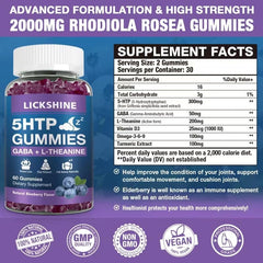 Lickshine blueberry flavor sleep gummies pack shown for tasty sleep support.