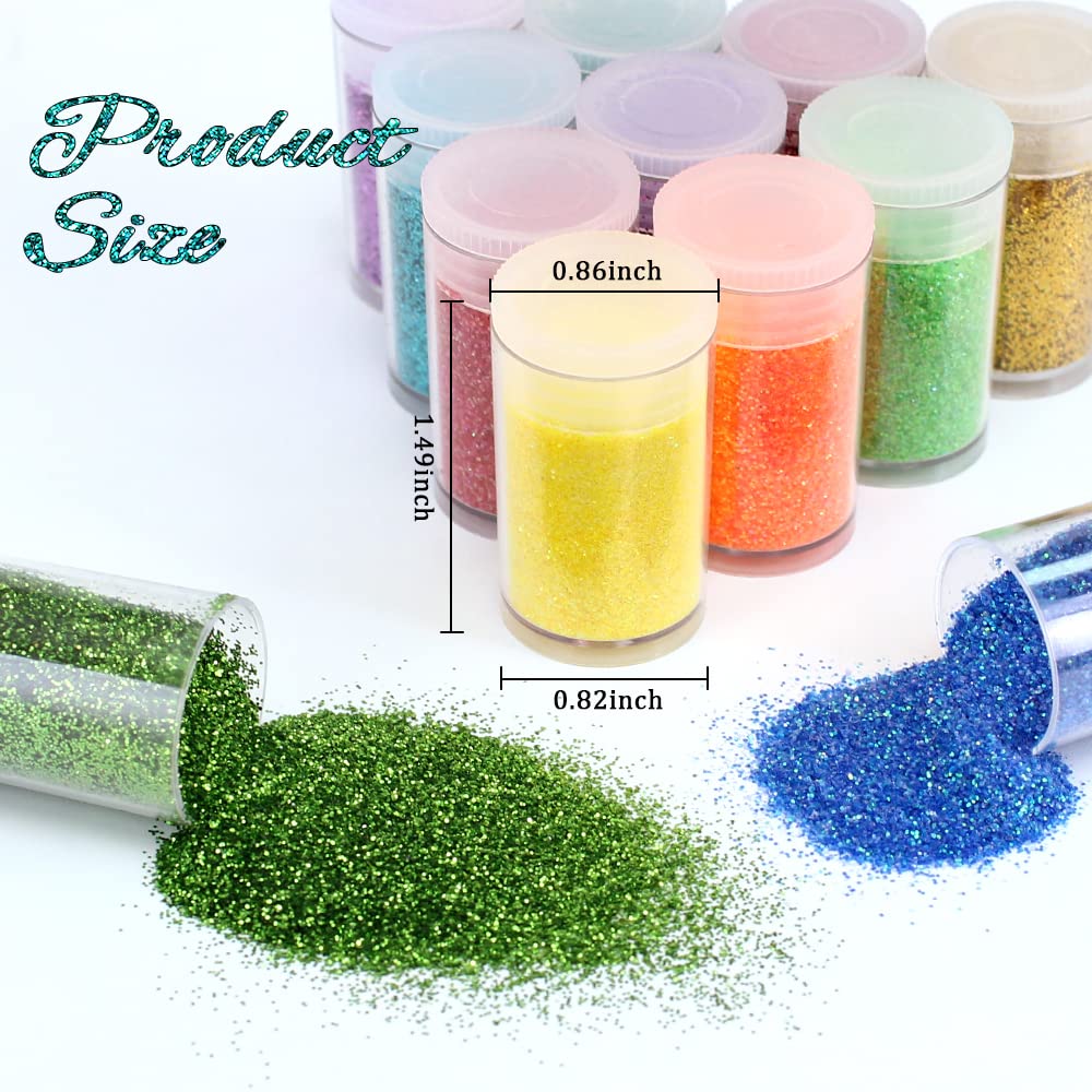 Licool Glitter crafting and epoxy jewelry use with premium pigment sparkle.