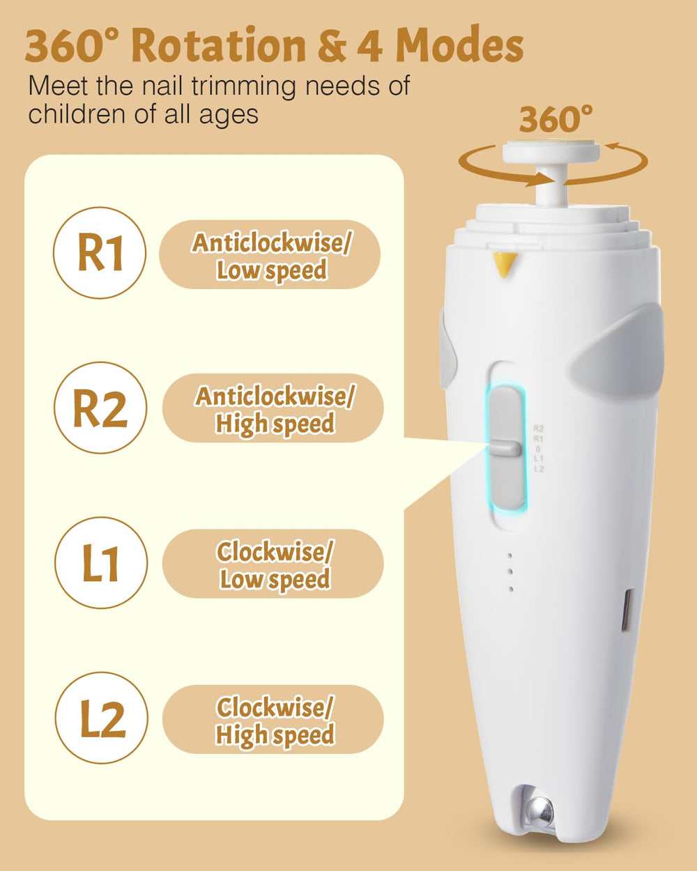 Lictin ultra-quiet operation supports calm nail sessions.