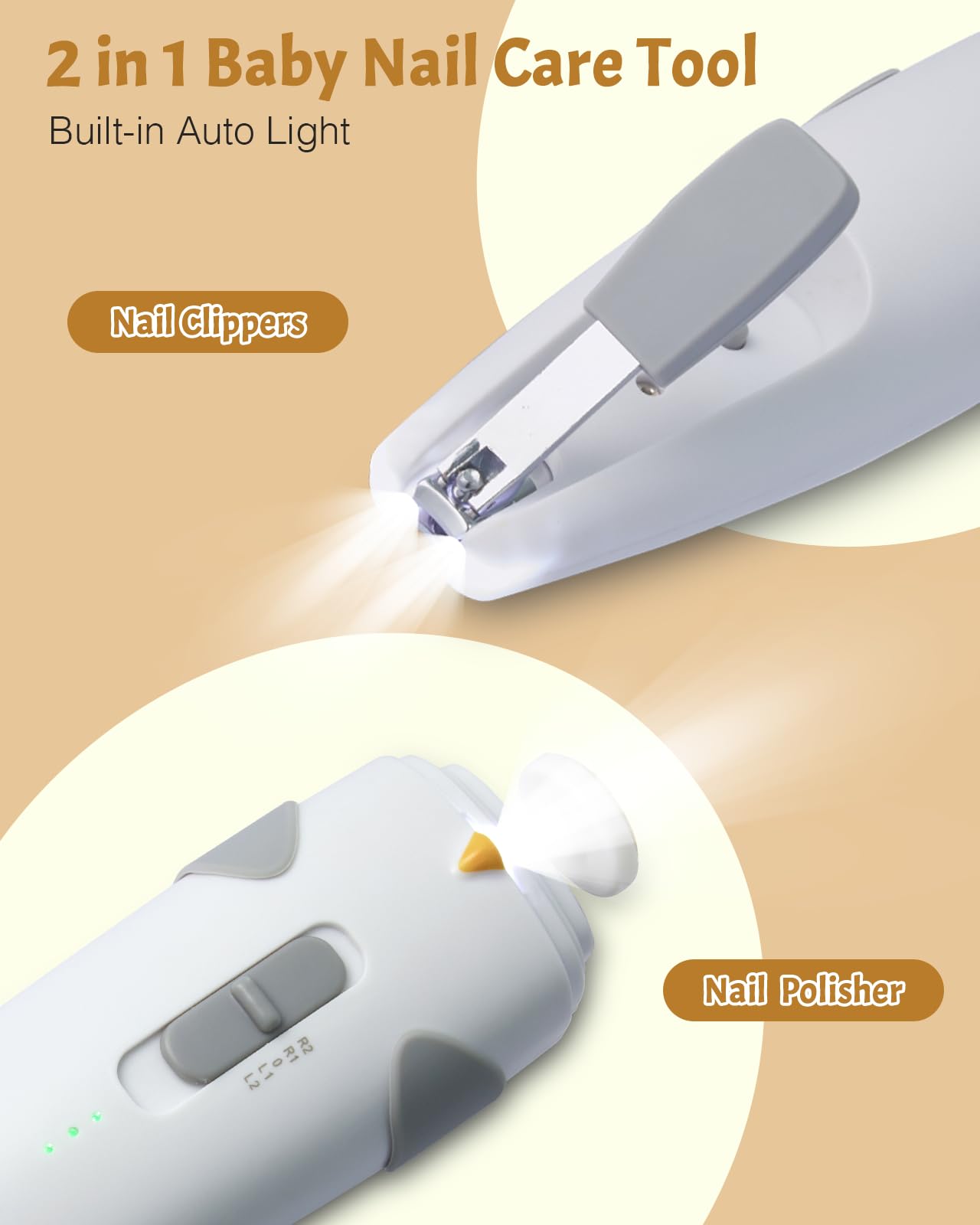 Lictin USB-C rechargeable nail trimmer ready for quick charging.