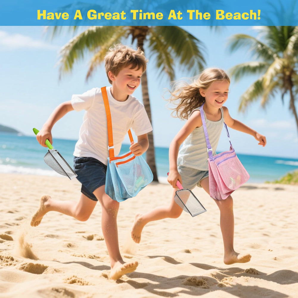LIDAGO enlarged-bottom bag increases shell storage capacity at the beach