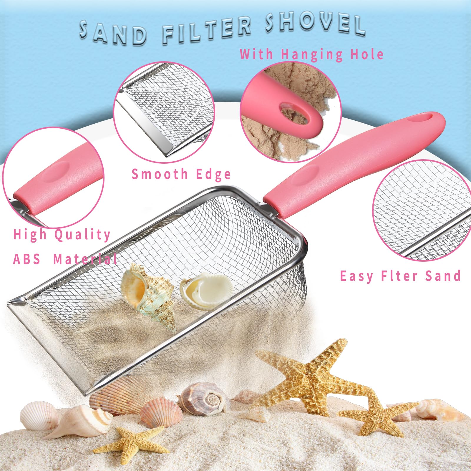 LIDAGO shell-filter spoon helps discover shells at the shore