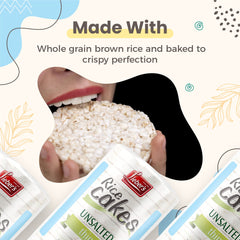 Lieber's Rice Cakes on a plate with toppings demonstrates versatile pairings.