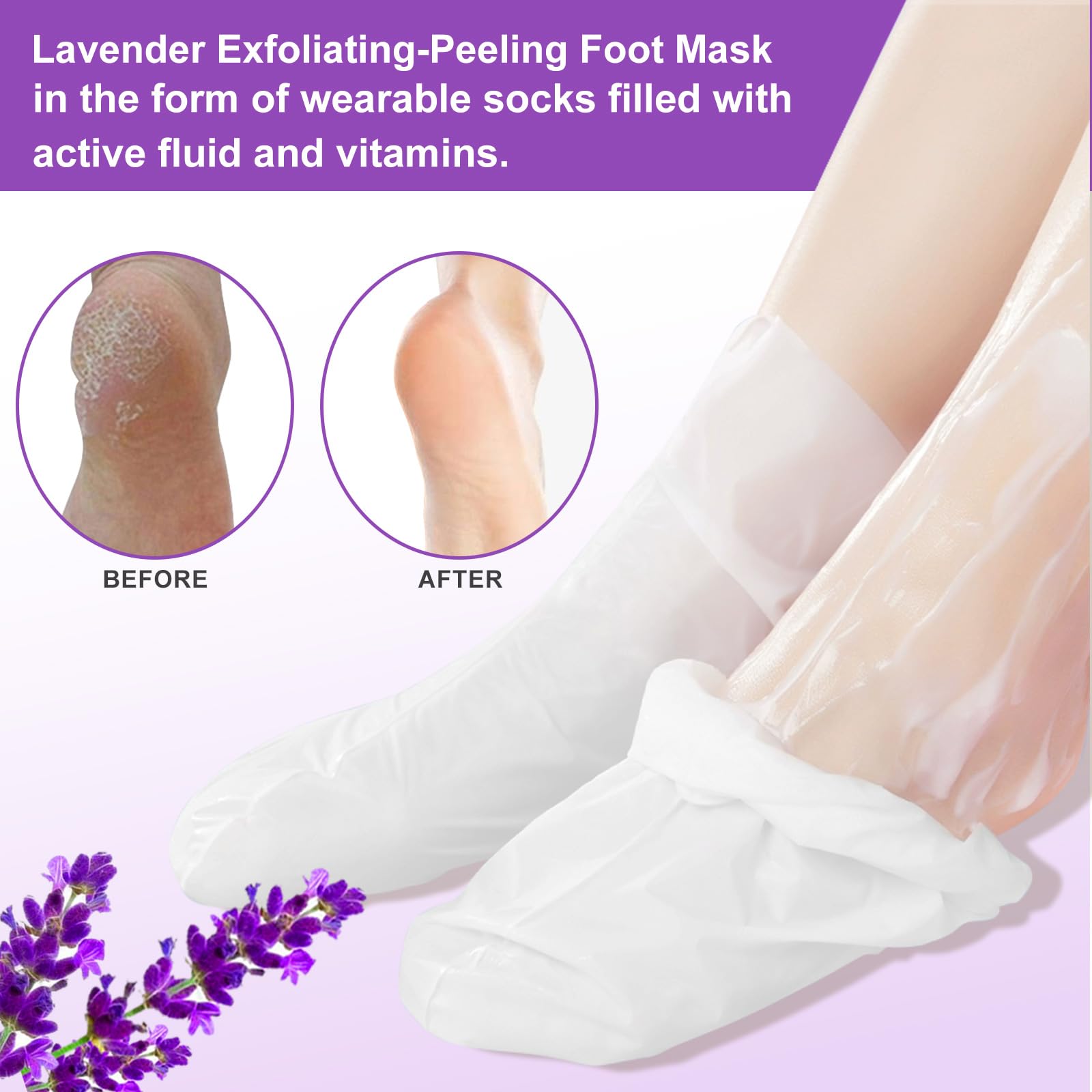 Liefiet lavender fluid exfoliant works to smooth the skin.