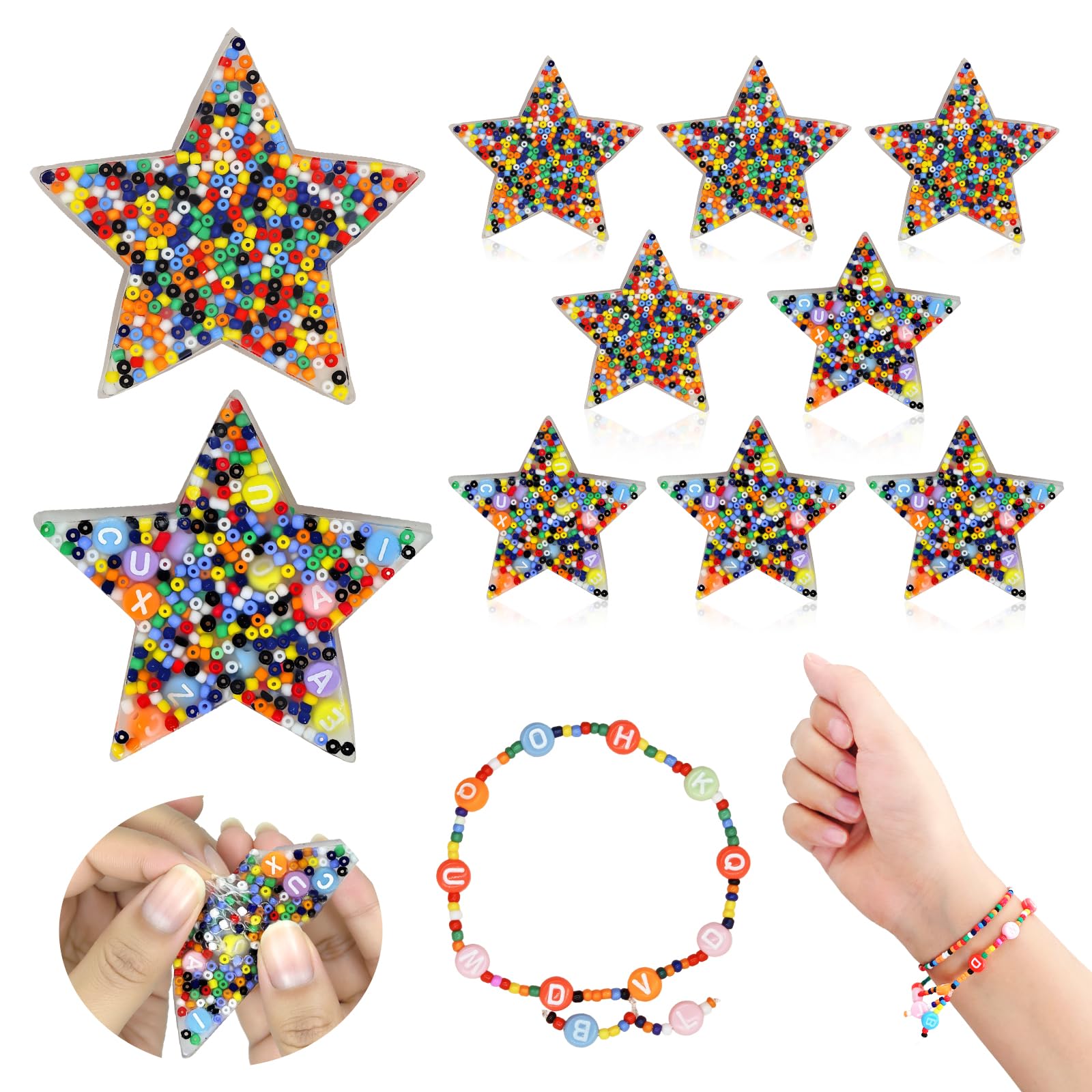 Liesedada picky pad 10-pack with bead-filled fidget toys for sensory focus and stress relief.