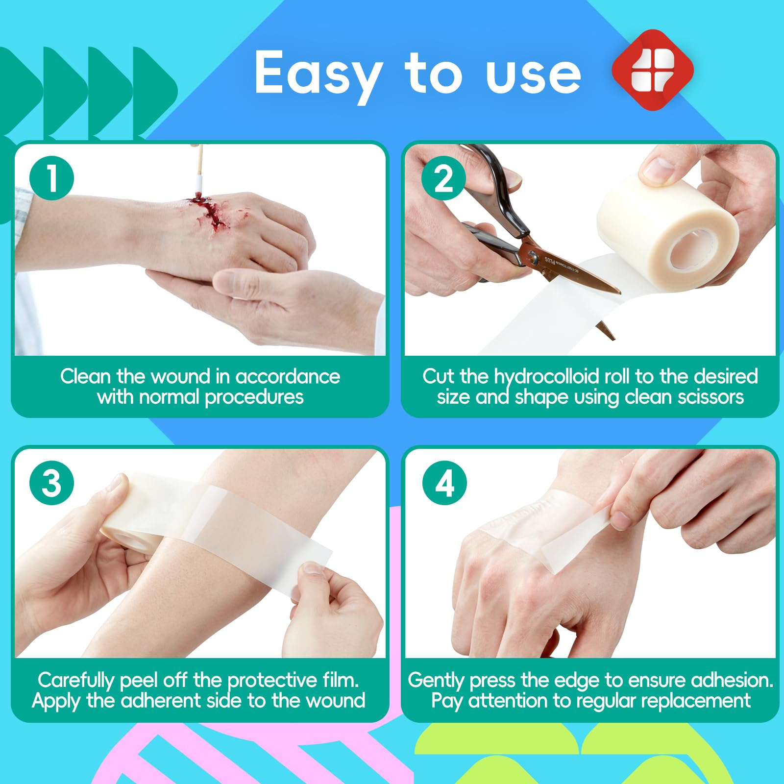 LIFARA hydrocolloid roll trusted by professionals for infection-aware care.