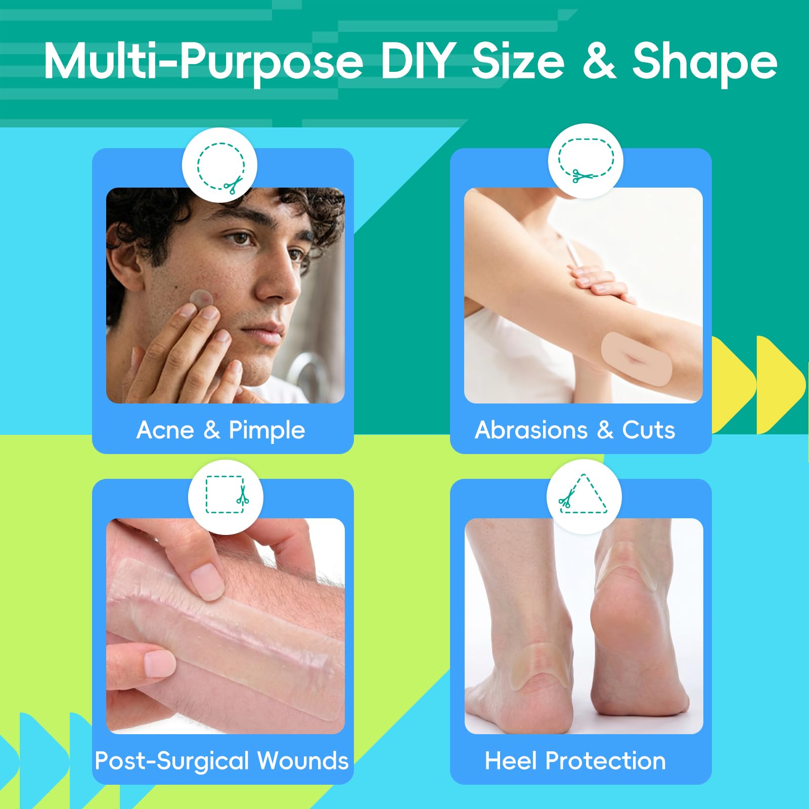 LIFARA hydrocolloid roll thin and breathable for comfortable wear.