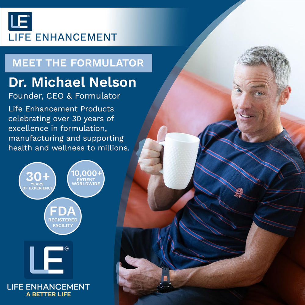 Life Enhancement Cardio heart health graphic with branding.