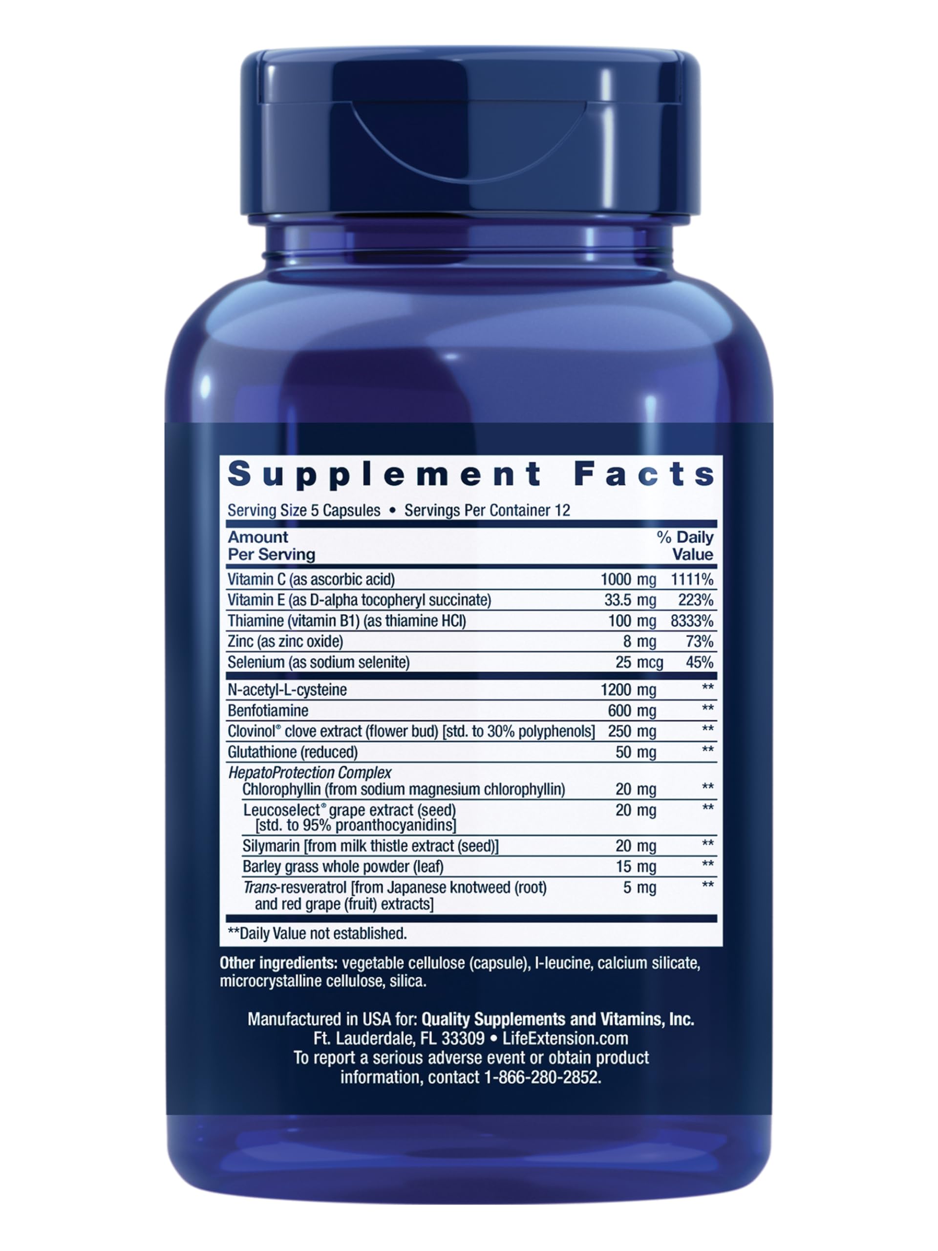 Life Extension Anti-Alcohol Complex label view highlights gluten-free and non-GMO credentials.